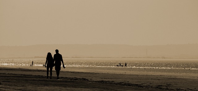 Honeymoon Couple on Beach